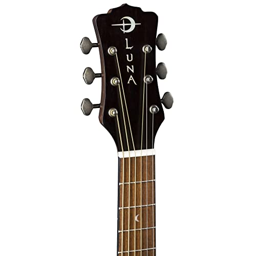 Luna Guitars SAF ART V Guitare acoustique 6 cordes pour droitier - Les Beatles, Paul McCartney, John Lennon, RIngo Starr, George Harrison Luna Guitars SAF ART V Guitare acoustique 6 cordes pour droitier – Image 5