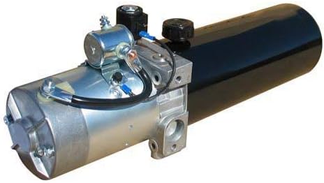 Haldex Hydraulic Power Unit (12V DC, Single Acting): 1.3 GPM Flow, 3 Qt. Steel Tank @2500 PSI #6 SAE Port Size and Solenoid Operated with HPU Dimensions: 20.5" L x 5" W x 6" H