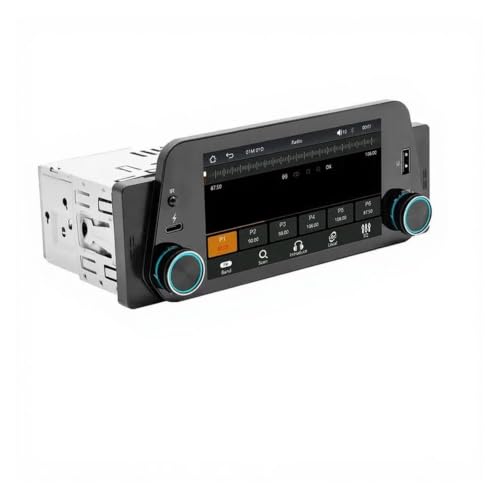 Stereo multimedia para coche 1 DIN con pantalla HD de 5 pulgadas y Android Auto con cable
