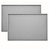 Conlun Hunde Futtermatte Katzen Futtermatte, Rutschfestes Design, 100% wasserdichte Haustierfutter Matte, erhöhter Rand,um EIN Auslaufen von Wasser oder Lebensmitteln zu vermeiden(2er-Set,48x30 cm)