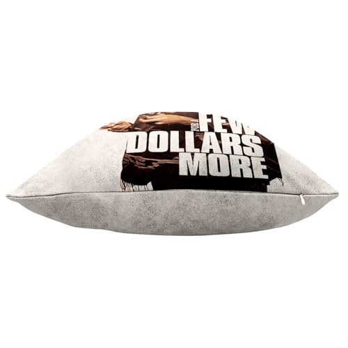 Coussin similicuir blanc anti-tache motif affiche film vintage pour rénover un fauteuil usé
