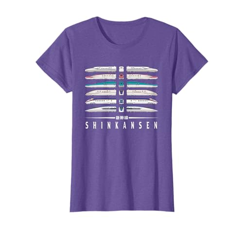 Image of Shinkansen Bullet Train Six Pack Series Japanese Kanji Japan T-Shirt