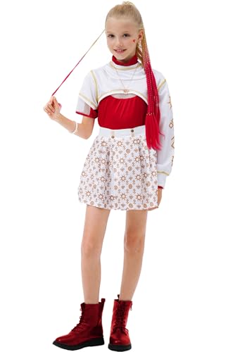 10 disfraces de zombies para niñas, uniforme de animadora miniatura 2