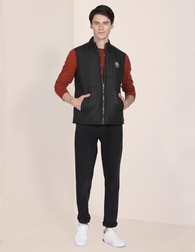Image of U.s.polo association men's solid sleeveless puffer jacket