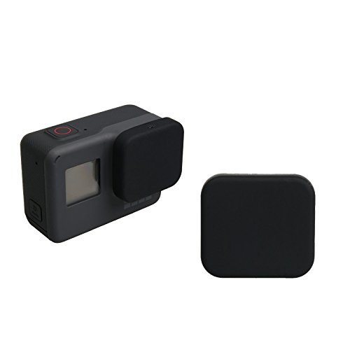 Tampa Protetora Lente GoPro Hero 5 6 7 Black e Hero (2018) em Silicone Cor Preto