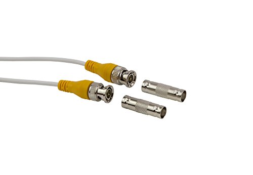 Installercctv 100Ft Pre-Made All-In-One Bnc Video And Power Cable With Connector For Surveillance Cctv Security Camera Video System - White #TOP2