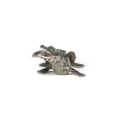 Papo - Tierfigur - Baby Krokodil, Erste Schritte in der Welt der Reptilien, Kinderspielzeug ab 3 Jahren - Sensibilisierung für die biologische Vielfalt des Wassers
