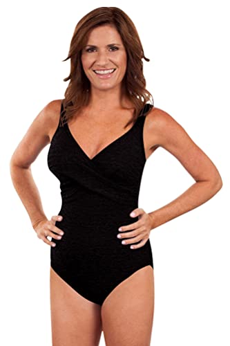 Penbrooke Krinkle Chlorine Resistant Cross Over One Piece