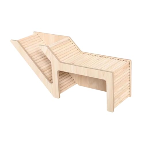 Bothyi Hamster House and Habitat,Hamster Hideout,Wood,Small Animal Hideout Hut Play Toy,Small Pet Castle Home for Dwarf Mice Hamster, Rectangle