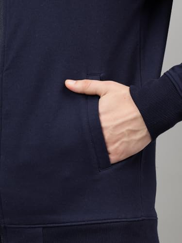 Image of Men's Winter Fleece Tracksuit | Zip-Up Sweatshirt & Track Pants, Soft Fleece Fabric, Warm 2-Piece Sportswear for Gym, Streetwear & Casual Wear |FTS-68