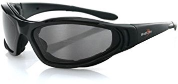 Bobster Raptor II BRA201 Sonnenbrille mit 3 Gläsern, schwarzer Rahmen