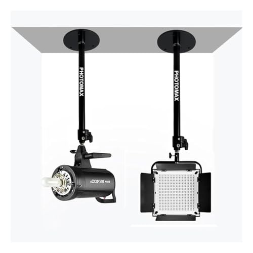 Image of PHOTOMAX Mini Wall Mount Boom Arm Tripod 84cm Wall Ceiling Mount Boom Arm Tripod Desk Mount Table Stand Adjustable Height for Photo Studio Video Ring Light Strobe Flash Mobile Lighting Softbox (CM03)