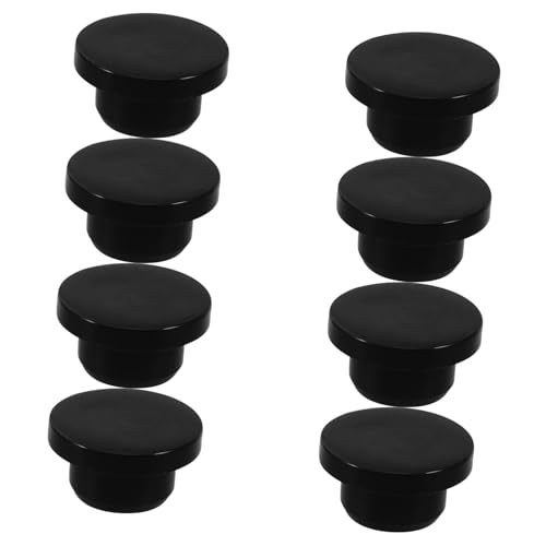 Beatifufu 18mm Hole Sealing Tube Stoppers 8pcs Silicone Rubber Cap Soft Hole Stoppers Waterproof for Machinery Electronics