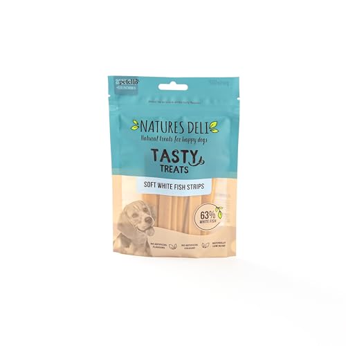 Natures Deli Ocean White Fish Strips Dog Treats 100 g (1-Pack)