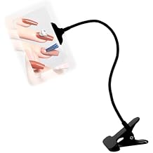 5X Magnifying Glass with Clip, 6x3.5 Inch Magnifier with Clamp Adjustable Flexible Gooseneck, Clip on Magnifying Glass for Daily Hobbies, Reading, Crafts, DIY, Sewing, Drawing, Painting