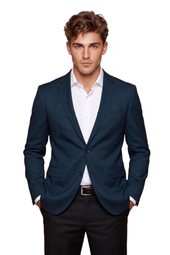 Image of Peter England Men's Neo Slim Knit Textured Blazer