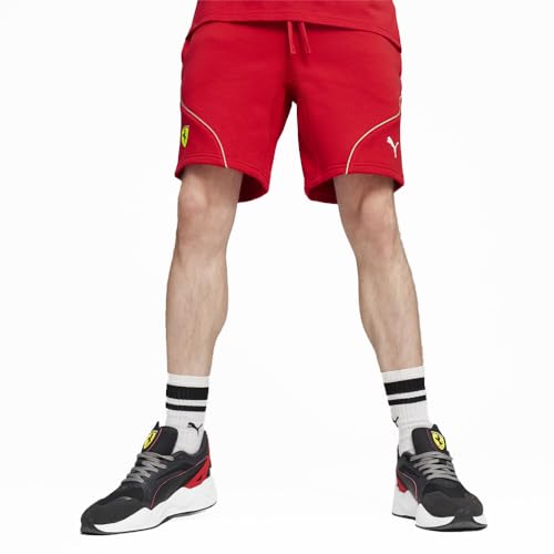 PUMA Mens Scuderia Ferrari Race Logo Shorts Casual Bottoms Casual