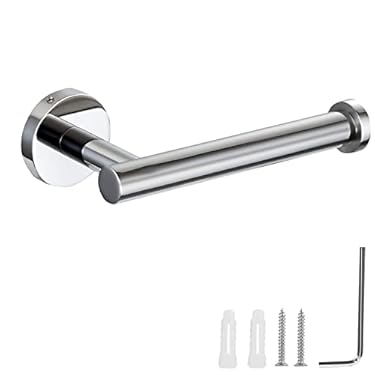 AMAZON - Cilee Polished Chrome Toilet Paper Holder,Bathroom Tissue Holder Paper Roll,SUS304 Stainless Steel Toilet Roll Holder for Bathroom, Kitchen, Washroom Wall Mount