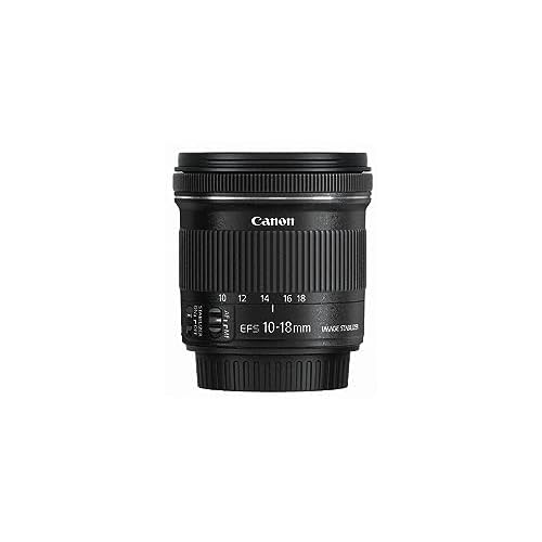 Canon EF-S 10-18mm f/4.5-5.6 IS STM Lens – Ultra-Wide-Angle Zoom Lens | Compact, Lightweight | Architecture, Landscape, Travel Photography | Canon EOS DSLR Compatible