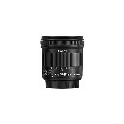 Canon Obiettivo Ultragrandangolare con Zoom, EF-S 10-18 mm f/4.5-5.6 IS STM, Nero/Antracite