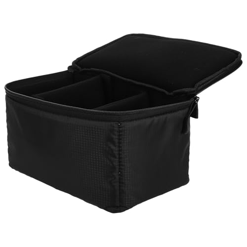 Bolsa para cámara digital de poliéster resistente y doble compartimento