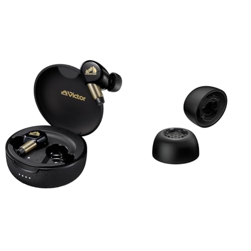 yCzƃCs[XZbgzJVCPEbh Victor WOOD master (Ebh}X^[) sAmubN + Victor EP-FX13MS-B pC[s[X VR 4 MSTCY ubN