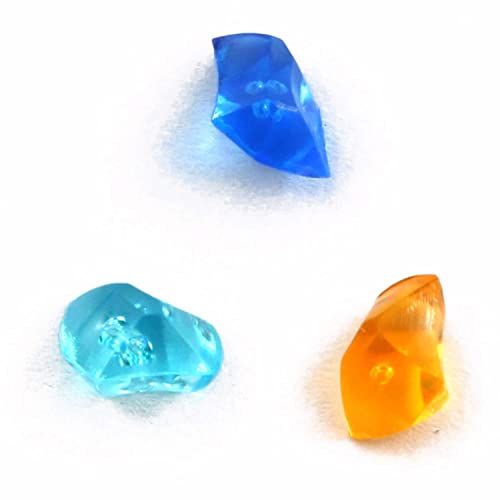 1000 piezas de cubitos de hielo decorativos de plástico miniatura 3