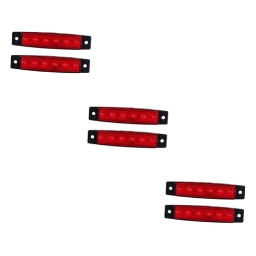 FAVOMOTO 3sets Led Trailer Tail Lights 6 Led Signal Lights Easy Install 12v for Trucks Buses 2pcs*3