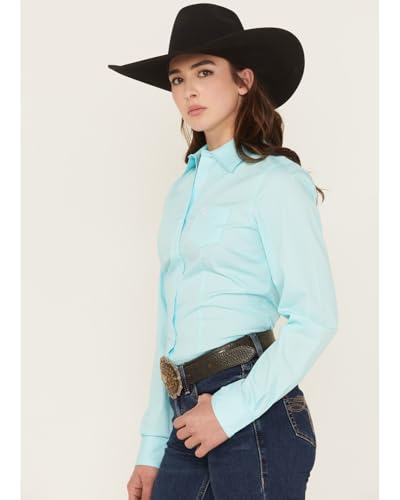 Cinch Women's Solid Turquoise Shirt2