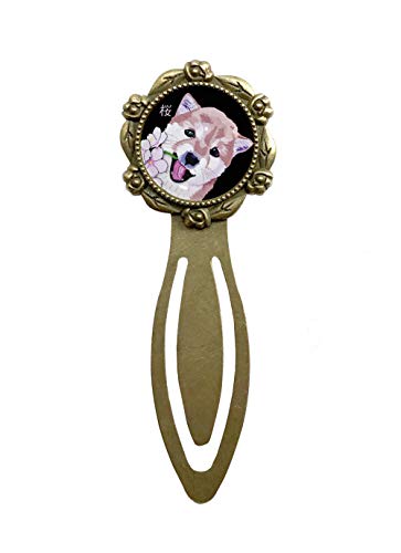 柴犬 桜2 ブックマーカー クリップ イヌ ブックマーク しおり 犬