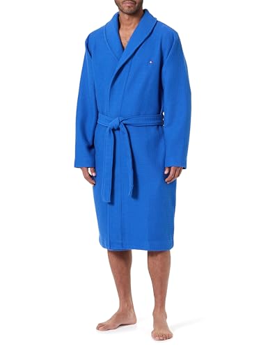 Tommy Hilfiger Waffle Bathrobe Um0um03524 Peignoir, Blue (Regal Blue), XL Homme