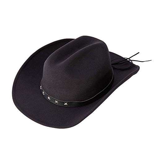 Daesan Black Western Cowboy Hats Wi…