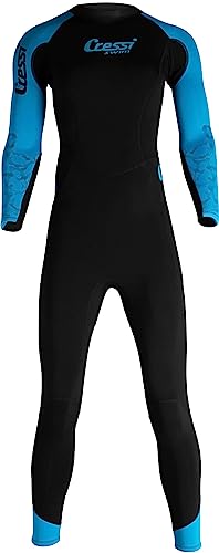 Cressi Women’s Karua Lady Monopiece Swimsuit 3/2mm Schwimmen Neoprenanzug, Schwarz/Turchese, M/3