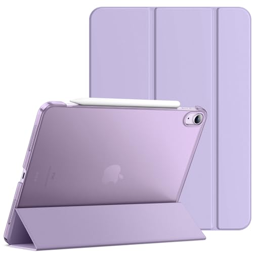 JETech Case for iPad Air 11-Inch M3/M2 (2025/2024), iPad Air 5/4 (2022/2020 5th/4th Generation 10.9-Inch), Slim Stand Hard Back Shell Cover with Auto Wake/Sleep (Light Purple)