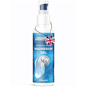 Magnesium Gel High Absorption for Leg Cramps – Muscle Recovery Gel from The Dead Sea for Sore Muscles – Less Itch & Less Sting Than Magnesium Oil (One Bottle 200CC – 400 rubs)