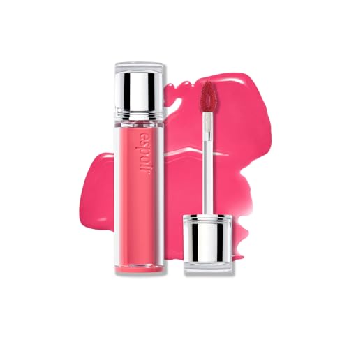 Espoir Couture Lip Tint Glaze #21 Bubbly | Volumizing Lip Stain with Juicy Texture, Long-Lasting &amp; Vibrant Colors, Moisturizing &amp; Hydrating, Glossy Formula, Vegan, Korean Makeup, 0.14 oz
