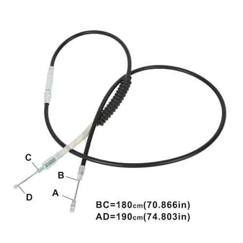 Câble d'embrayage moto robuste 180cm ajustement précis pour Harley Seventy Two - 3