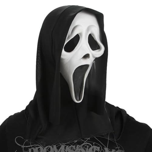 Aurasky Máscara para Halloween adulto, máscara de cream, máscara de fantasma, máscara terroracessórios para Halloween carnaval cosplay festas