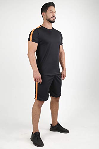 Conjunto Dry Fit Academia Camisa E Bermuda Running Atletico (M)