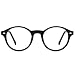 TIJN Men Women Classic Round Non-prescription Glasses Frosted Eyeglasses Frame (black, 48)