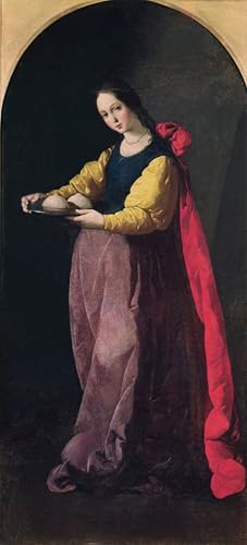 Impression d'affiches Francisco De Zurbaran pour décoration de salon en toile 60x90cm