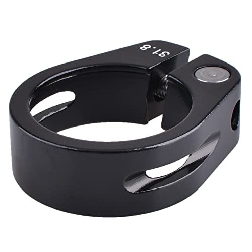 TRIWONDER Collier de Selle de Vélo 31,8 mm 34,9 mm Pince Clip de Tube Siège Fixation Serrage de Selle pour Tige de Selle VTT Vélo de Route Bicyclette (Noir - 31,8mm)