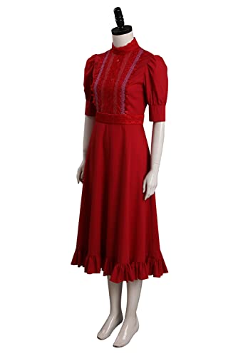 Costume cosplay horreur avec perles robe rouge X Prequel