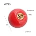Handle Ball Nut for Lathe Machine, Ball with Brass Core Replacement Part for Industrial Equipment, Woodworking Tool Handle, Glass(M6-25Red)