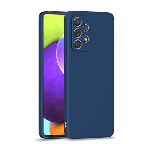 Image of Outlouders Back Cover for Samsung Galaxy A52 / A52s 5G | Camera Protection | Durable Soft Matte Silicone Bumper Case (Blue)