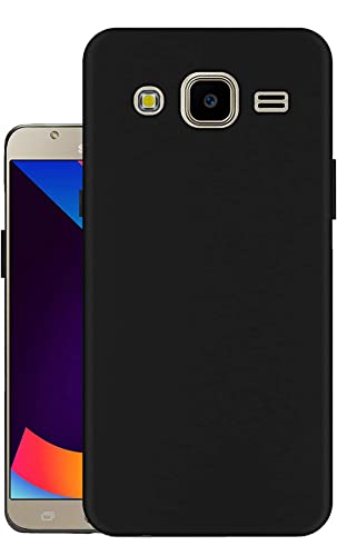 Image of Mobile Back Cover Case for Samsung J7 (2015) I J7 Nxt I J7 Neo I J7 Core (Silicone Case|CameraProtection|Black SC1510)