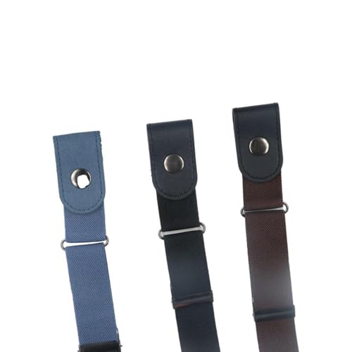 Invisible Buckleless Stretch Belt for Men Women,No Buckle Elastic Web Strap Belt with Flat Buckle for Pants Jeans Dresses3