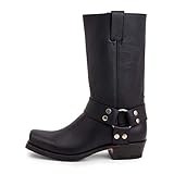 Construcción Good Year. Sendra Bota Biker Modelo 8833 BLUES PULL OIL Color Negro (numeric_50)