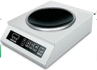 MAZORIA Commercial Induction Cooktop Sunkun Concave Wok 3500 Watt,Silver Price In India