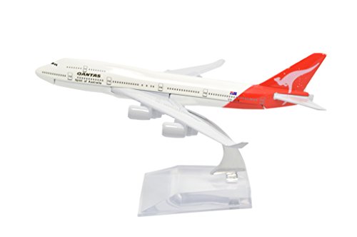 TANG DYNASTY(TM) 1:400 16cm B747-400 Qantas Metal Airplane Model Plane Toy Plane Model